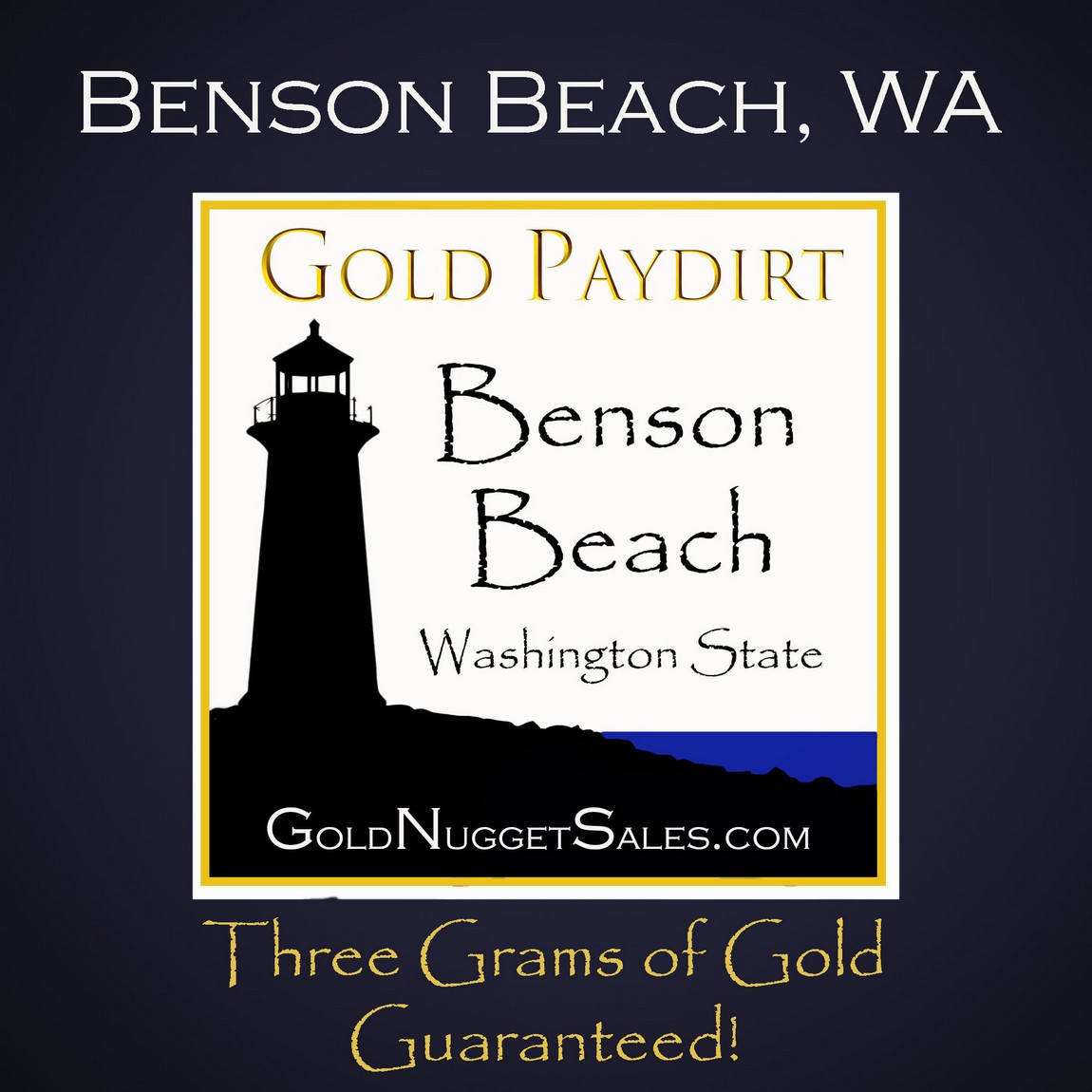 (image for) 3 Pound Benson Beach Black Sand Concentrate Paydirt